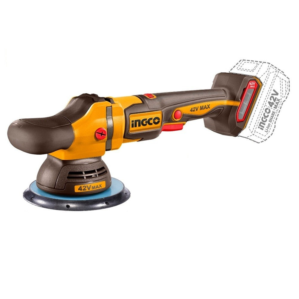 Ingco APLI42151 42V Brushless 6 inch Cordless Dual Action Polisher