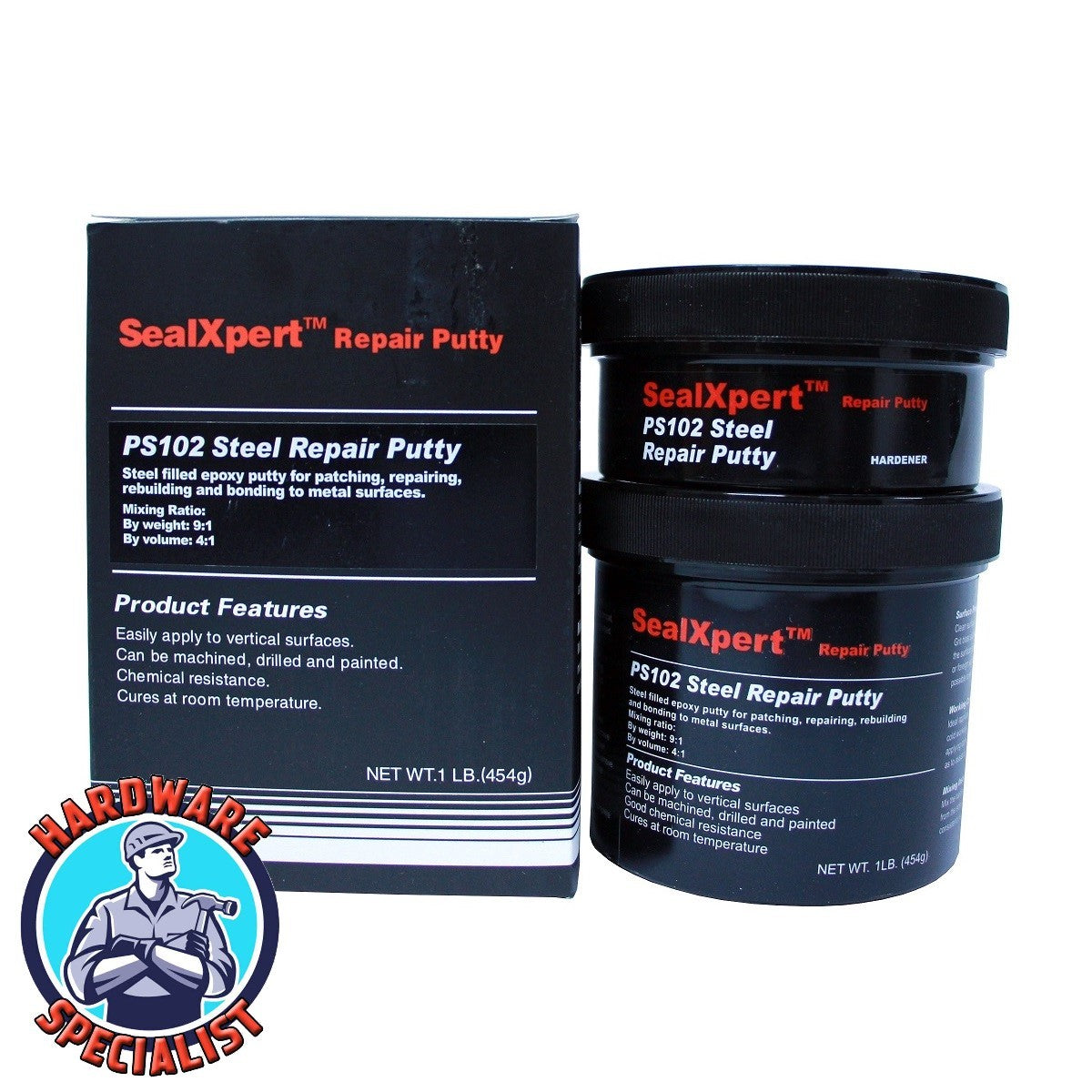 SealXpert PS102 Steel Repair Putty 454g