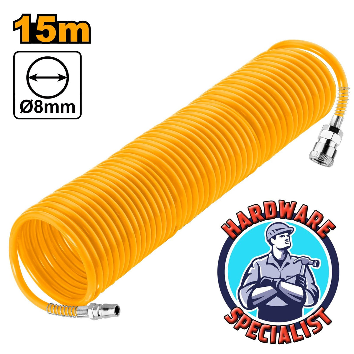Ingco AH1151-3 Polyurethane 15M Heavy-Duty Air Hose