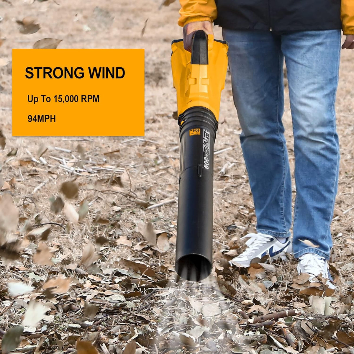 Ingco CABLI20428 20V Lithium-Ion Brushless Cordless Powerful Leaf Blower