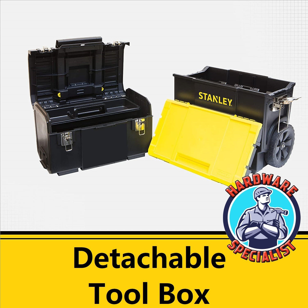 Stanley 3 in 1 Detachable Tool Box Mobile Work Center STST18613