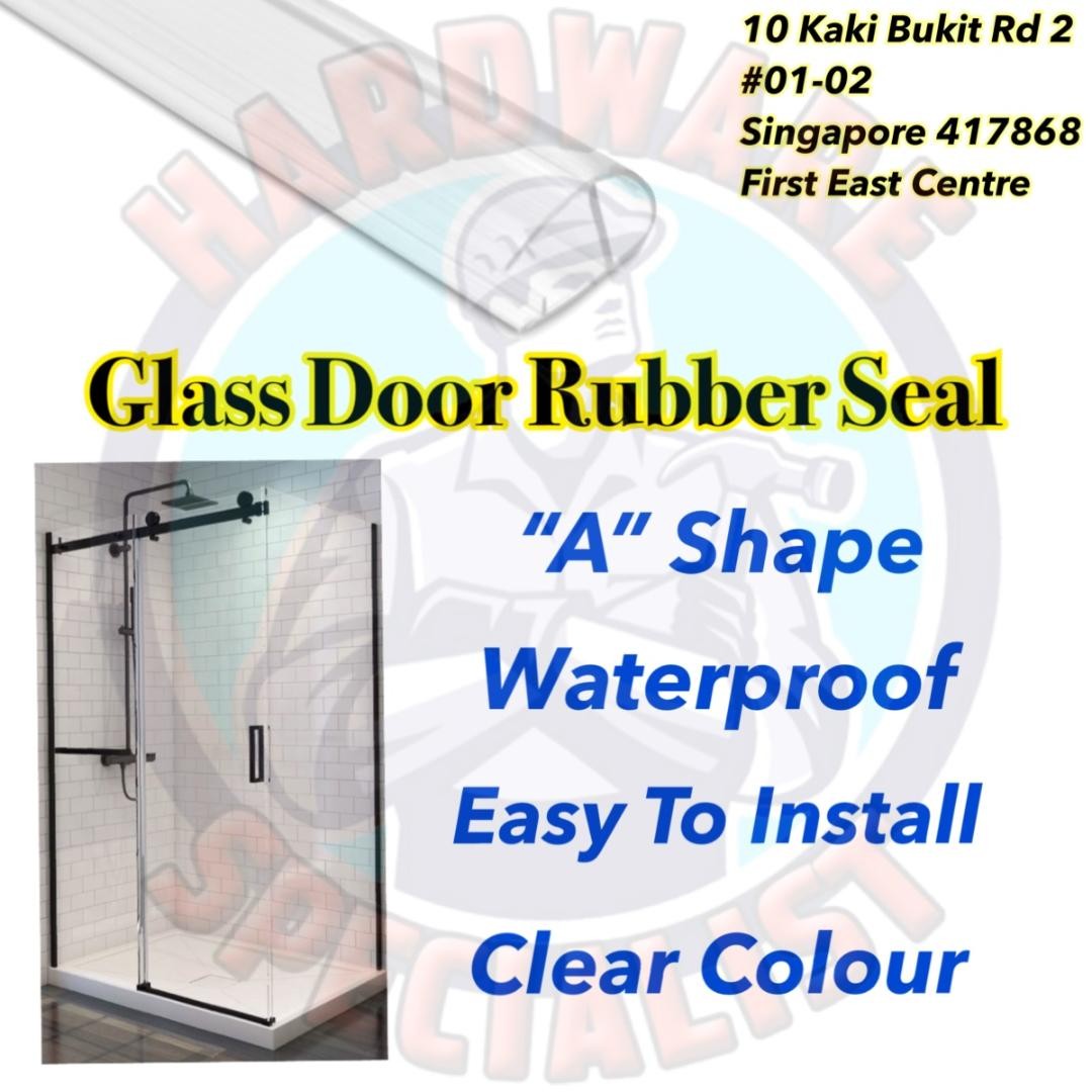 Hardware Specialist Bathroom A Shape Glass Door Seal