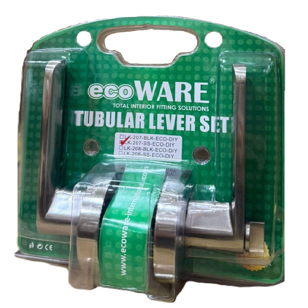 ecoWare 207 Stainless Steel Tubular Lever Set