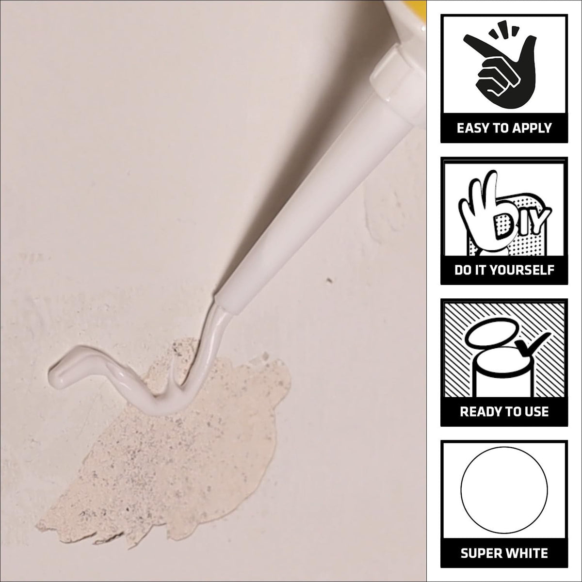 Sika SikaWall 720E Acrylic Wall Crack Repair Paste - 250g