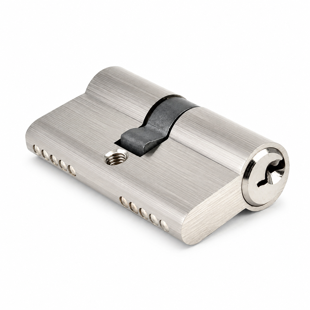 HardwareSpecialist Double Key Cylinder Lock Satin Nickel - 60mm / 70mm