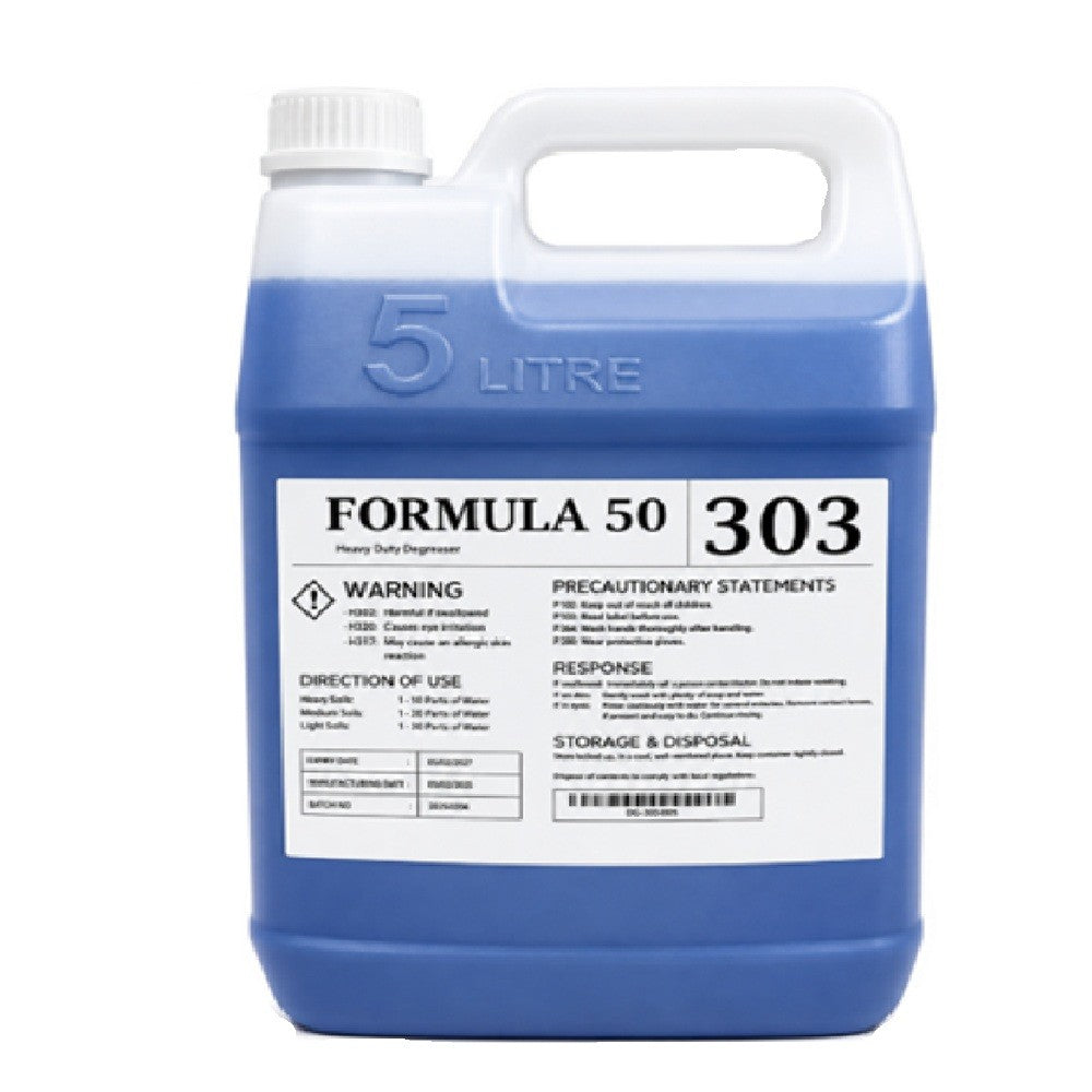 Hardware Specialist Formula 50 303 Industrial Degreaser & Oil Remover - 5 Litre