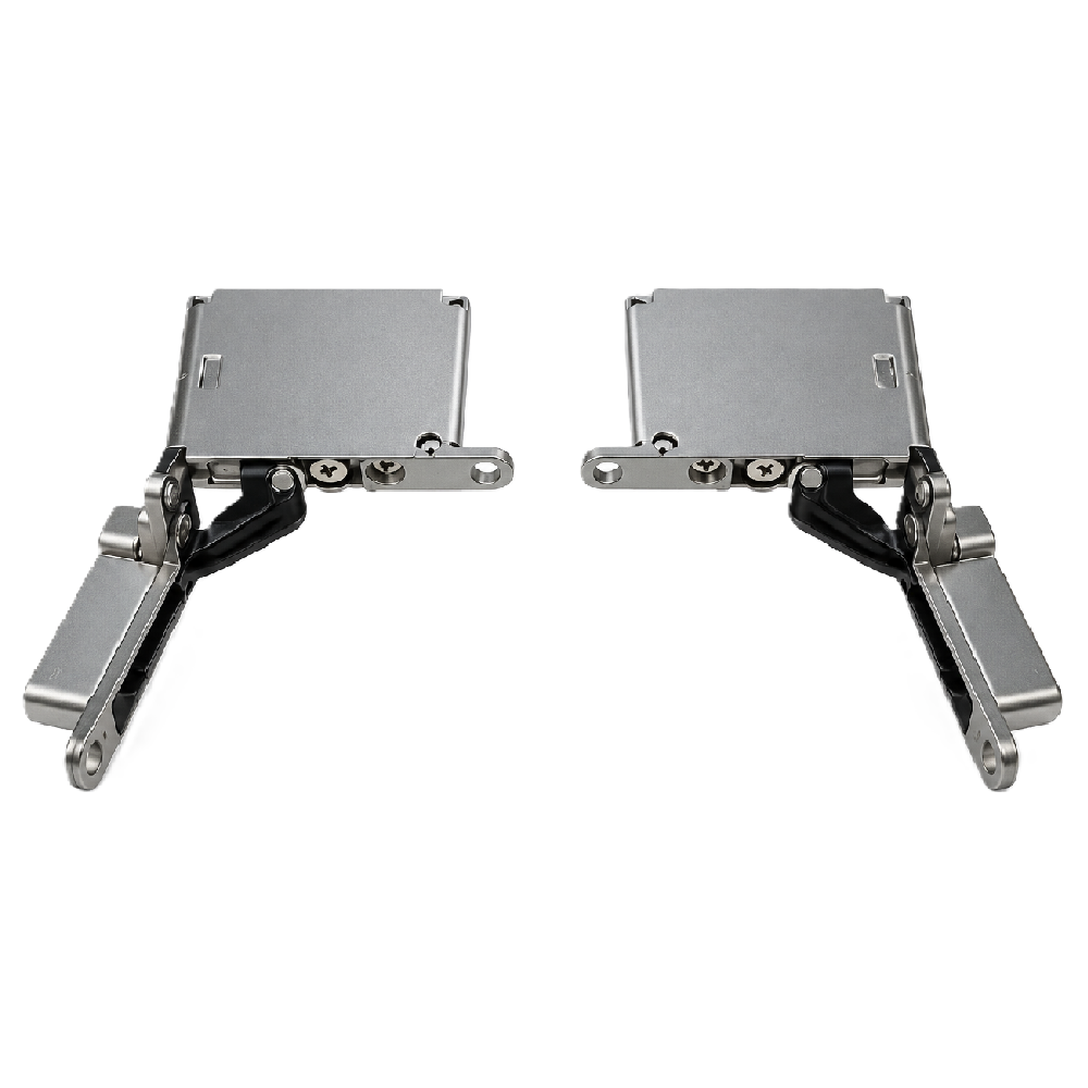 ecoWare CH-HCH-SC-V.1 Zinc Alloy Pivot Hidden Cabinet Hinge - Titanium