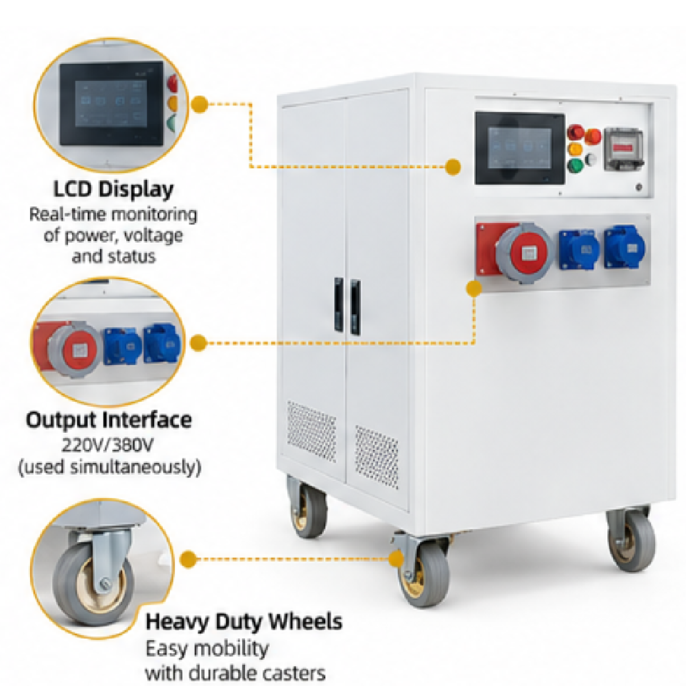 Super Sun DADE AP30 30kW Portable Power Station with 42kWh Energy Capacity — product view 4