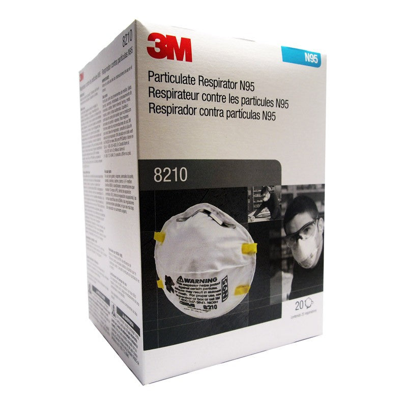 3M N95 Particulate Respirator Mask 8210 (20 Pieces)