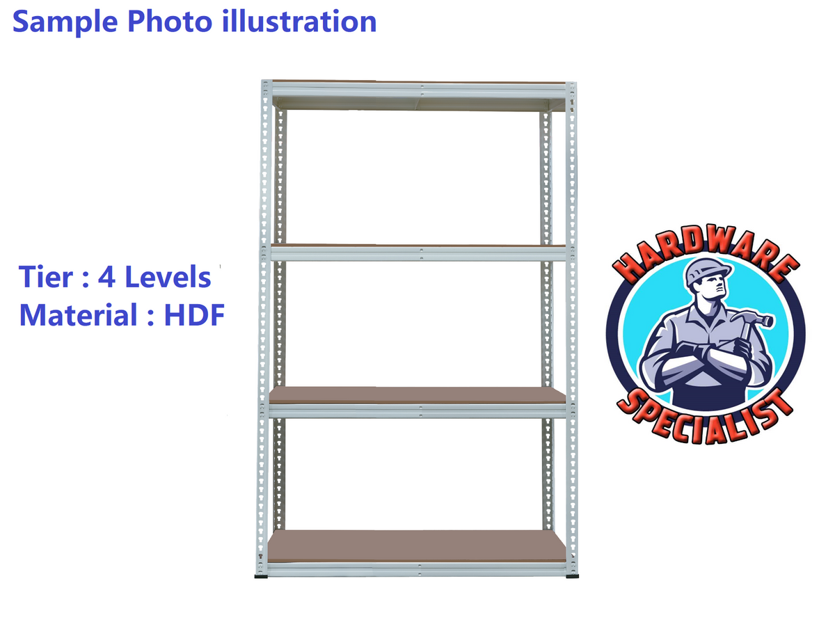 Heavy Duty Boltless Rack Shelving (400kg Capacity)